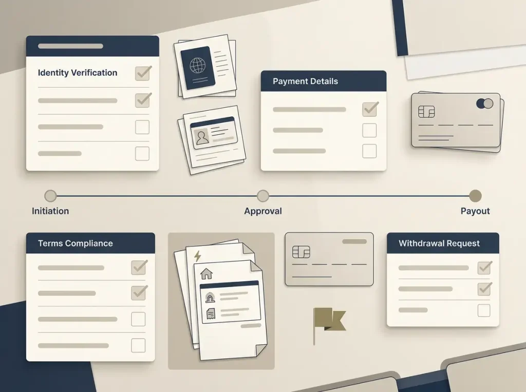 Golden Mister withdrawal checks with KYC, limit and bonus checkpoints